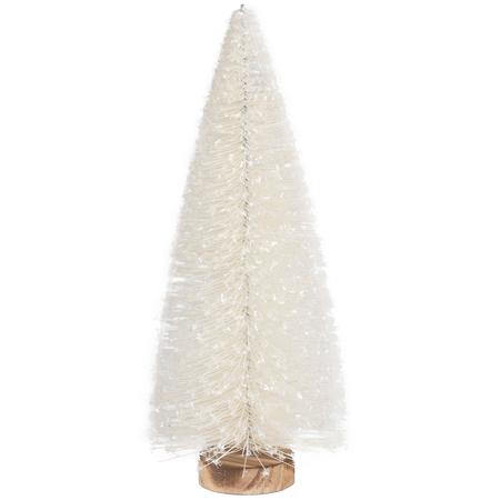 Glittered Bottle Brush Tree 9”