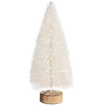 Glittered Bottle Brush Tree 6”