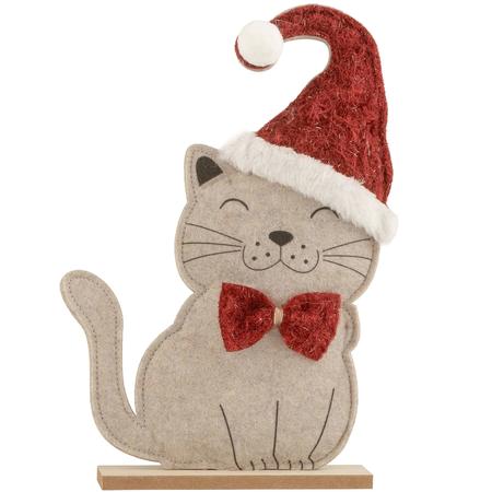 Happy Felt Santa Cat
