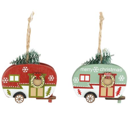 Wood Camper Ornament