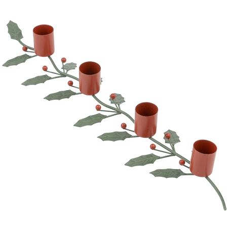 Holly Leaves Multi Candle Holder
