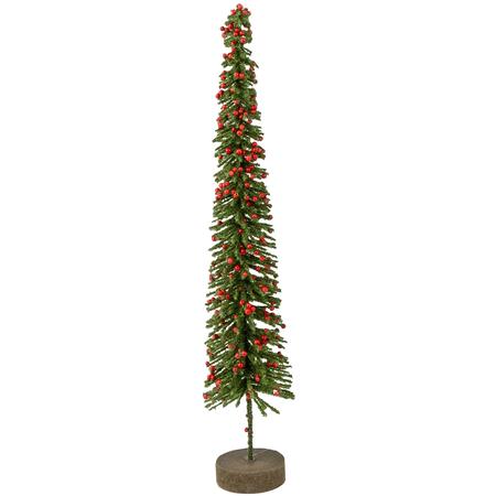 Bottle Brush Tree w/Berries 12”