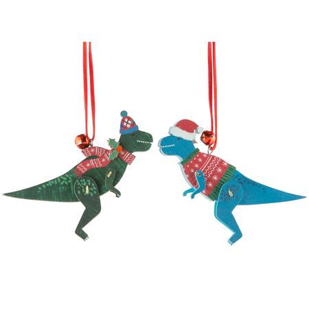 Wood T-Rex Ornament