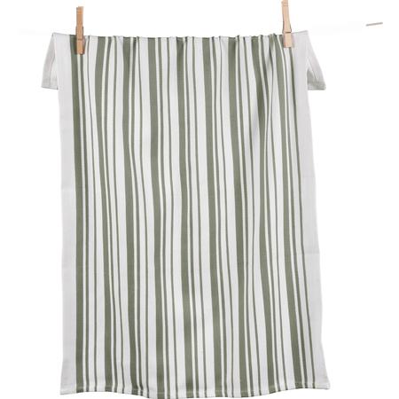 Basketweave Kitchen Towel Agave