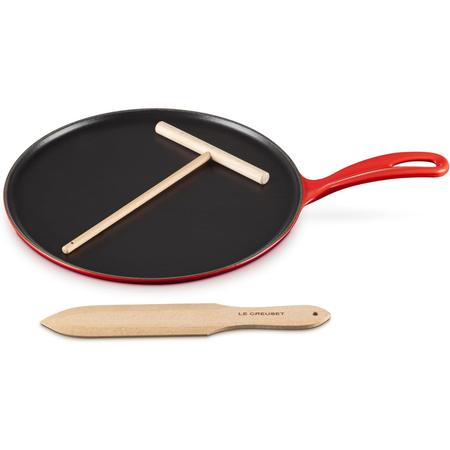 Le Creuset Cast-Iron 10.25” Crepe Pan Cerise