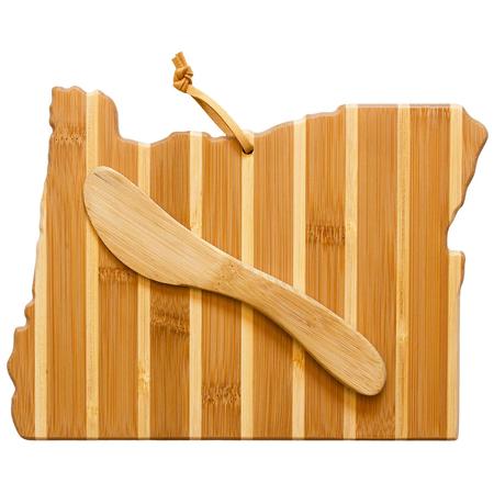 Bamboo Oregon Serving Board w/Spreader