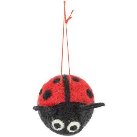 Felt Ladybug Ornament
