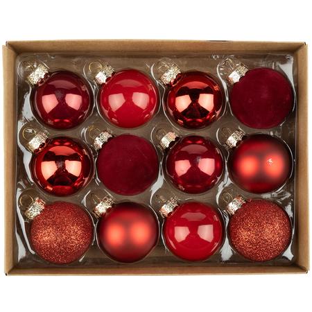 Mini Glass Ball Ornaments Box/12