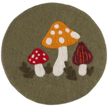 Felt Mushrooms Trivet