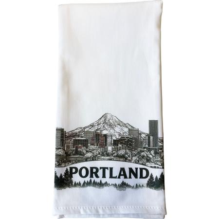 Portland Skyline Kitchen Towel