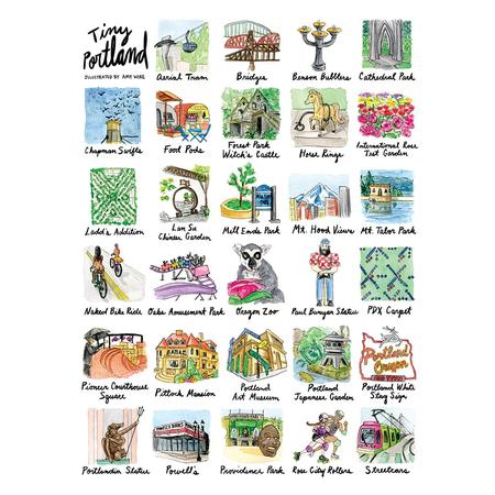 Tiny Portland Note Cards