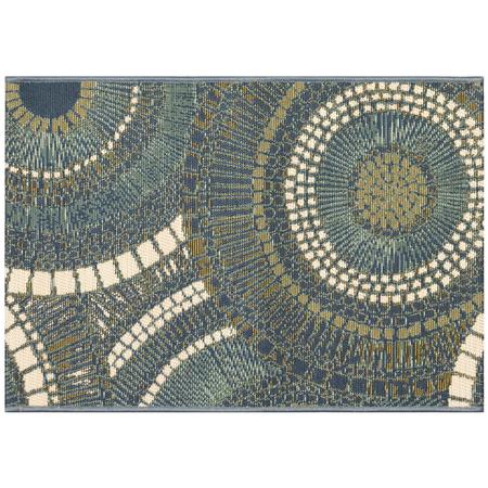 Esencia Indoor/Outdoor Mat Circles Azure