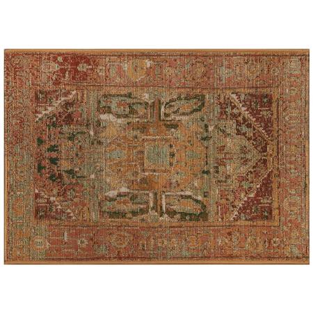 Esencia Indoor/Outdoor Mat Heriz Terra Cotta