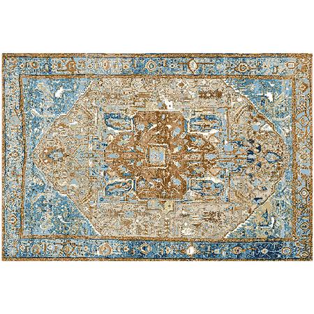 Esencia Indoor/Outdoor Mat Heriz Antique Blue