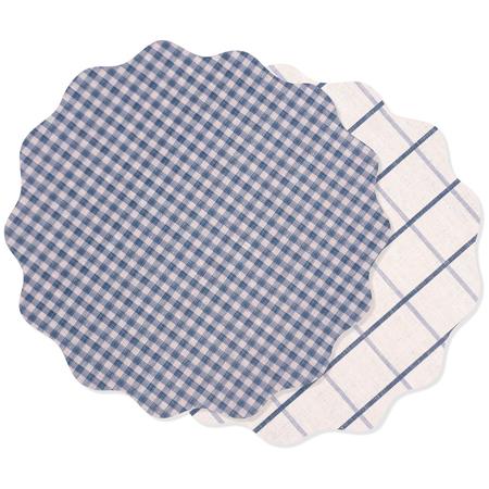Riviera All-Weather Reversible Placemat Indigo