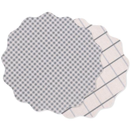 Riviera All-Weather Reversible Placemat Charcoal
