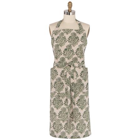 Viridian Block Print Apron