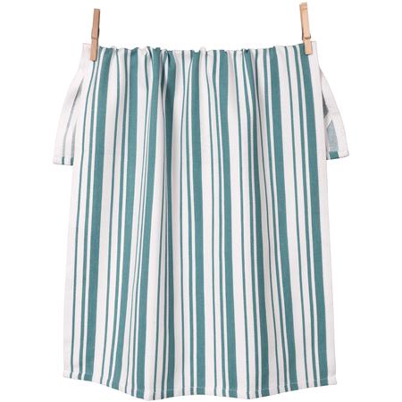 Basketweave Kitchen Towel Teal