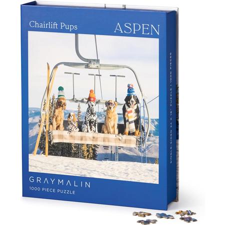 Chairlift Pups Aspen Puzzle