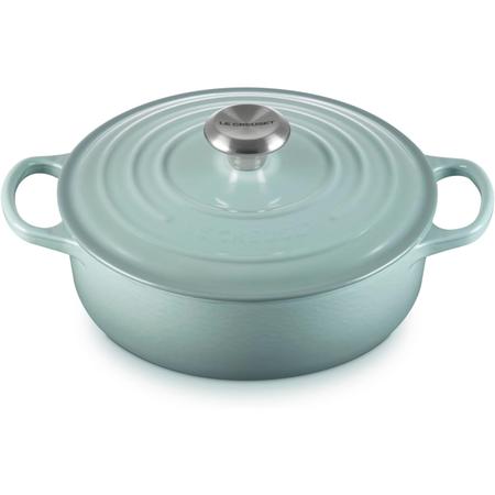 Le Creuset 3.5-qt. Wide Round Oven Sea Salt