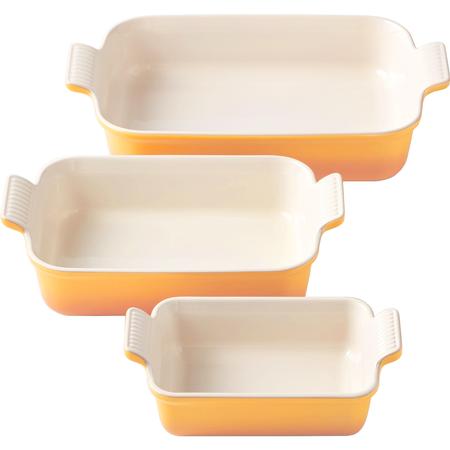 Le Creuset Heritage Baking Dish Set Nectar