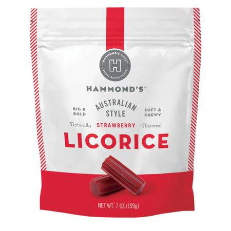Hammond’s Candies Australian-Style Strawberry Licorice