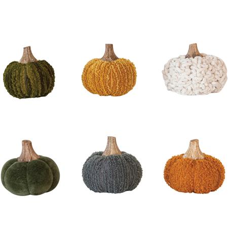 Fabric & Wood Pumpkin