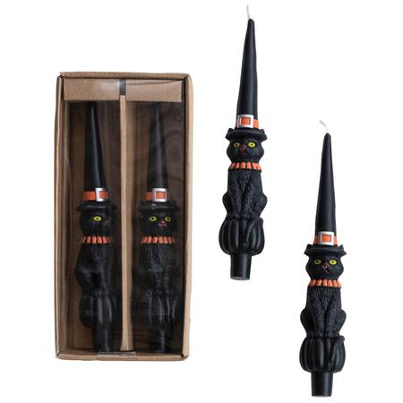 Witchy Cat Taper Candles Set/2
