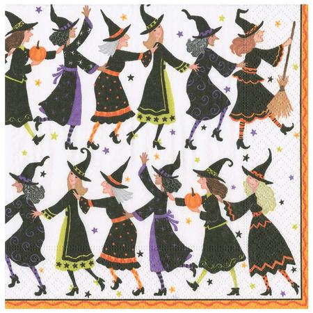 Paper Lunch Napkins Witches Conga Line