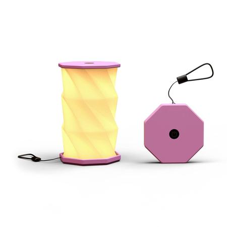 Illumates Mini Folding Lamp Blush