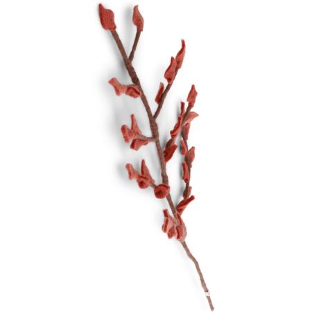 Felt Rusty Leaves Branch 24”
