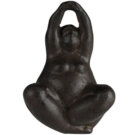 Cast-Iron Meditating Figure