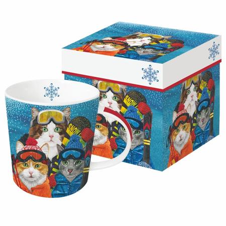 Ski Cats Boxed Mug