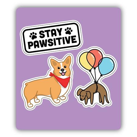 Stickers Set/3 Pawsitive