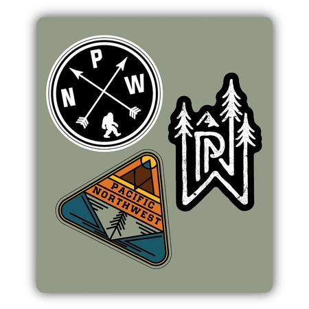Stickers Set/3 Pacific Northwest