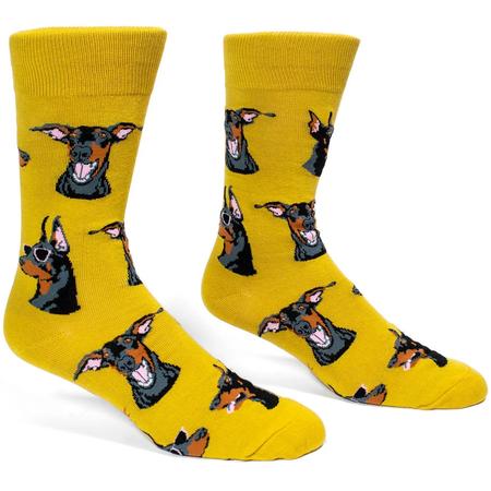 Men’s Crew Socks I Like Dobermans