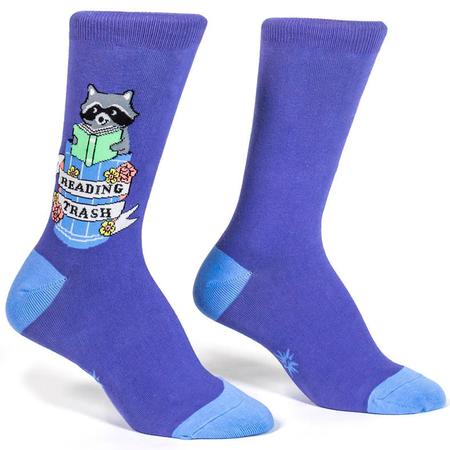 Women’s Crew Socks Reading Trash