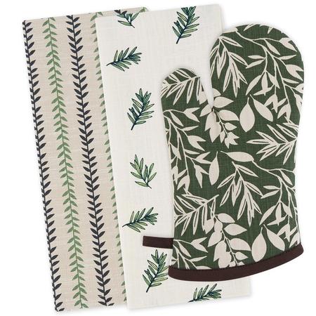 Garden Greens Oven Mitt/Towel Set