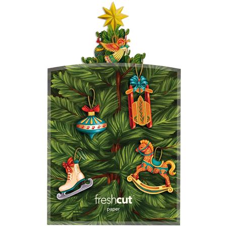 Mini Pop-Up Greeting Card Christmas Tree