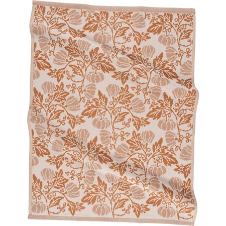 Jacquard Reverse-Terry Kitchen Towel Pumpkin Vines