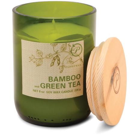 Paddywax Eco Glass Candle Bamboo & Green Tea