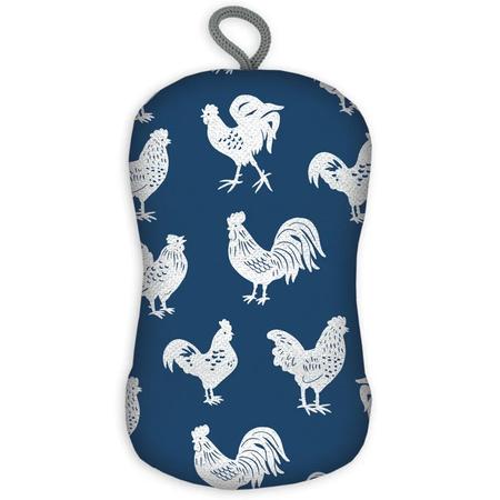 Scrub Sponge Blue Rooster
