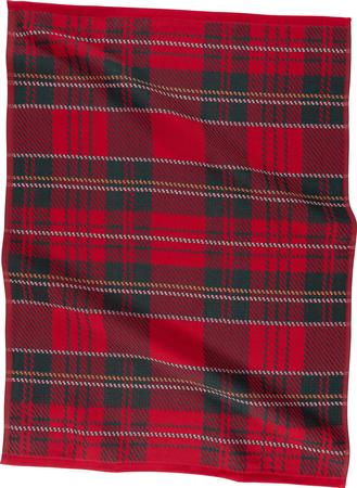 Jacquard Reverse-Terry Kitchen Towel Holiday Plaid