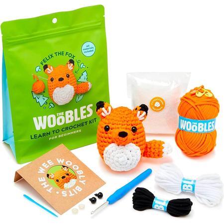 The Woobles Crochet Kit Felix The Fox