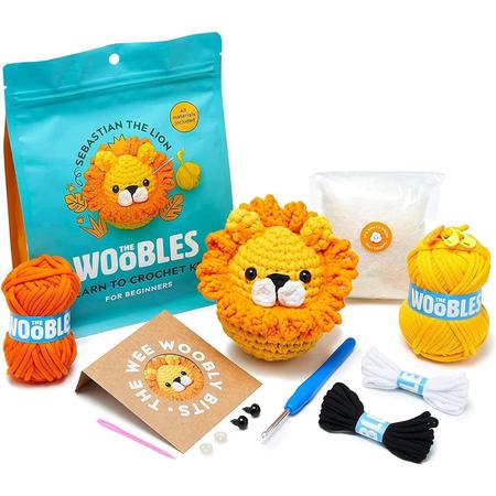 The Woobles Crochet Kit Sebastian The Lion