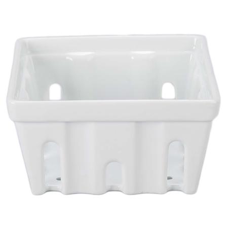 White Porcelain Berry Basket