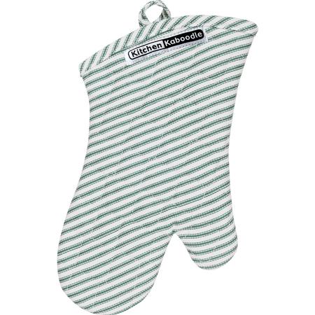 Kaboodle Oven Mitt Metro Stripe Green