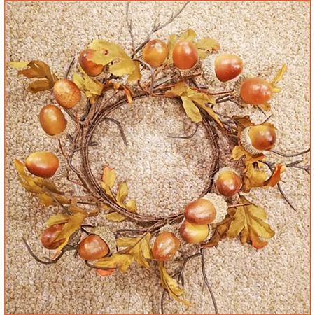Acorn Candle Ring 3.25