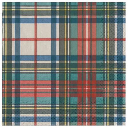 Paper Beverage Napkins Dress Stewart Tartan