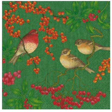 Paper Lunch Napkins Birds & Berries